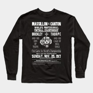 Massillon vs. Canton, 1917 white text Long Sleeve T-Shirt